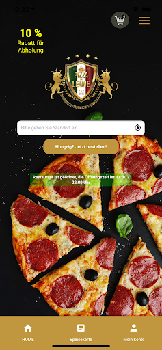 Android application Pizza Da Leone screenshort
