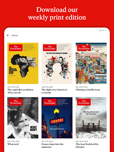 Screenshot of The Economist - News, Podcasts