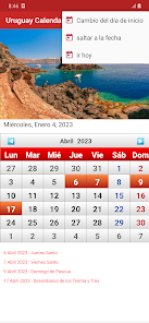 Captura de Pantalla 3 Uruguay Calendario 2023 android