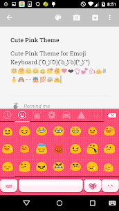 Cute Pink Emoji Keyboard Theme For PC installation