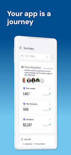Android application AppFit - App Metrics & Journal screenshort