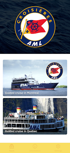 Android application Croisières AML screenshort