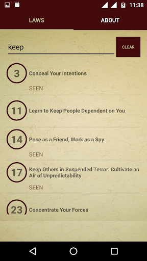 48 Laws of Power Screen 3