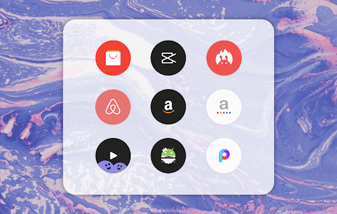 Pure - Screenshot del pacchetto icone cerchio