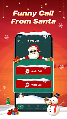 Call Theme: Video Call Santaのおすすめ画像1