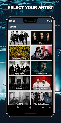 Android application Setlist Concert for Setlist.fm screenshort