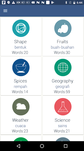 Word Book English To Malay Screen 2