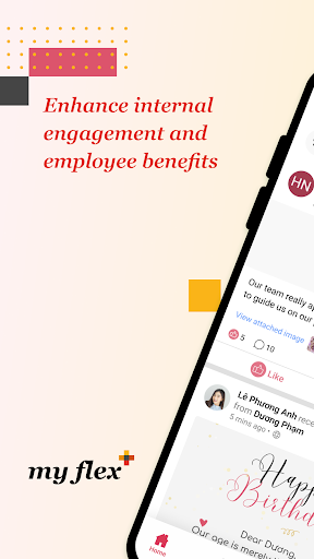 Android application myflex+ screenshort