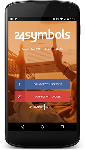 Android application 24symbols – online books screenshort