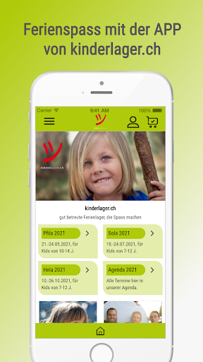 Android application kinderlager.ch - Ferienlager screenshort