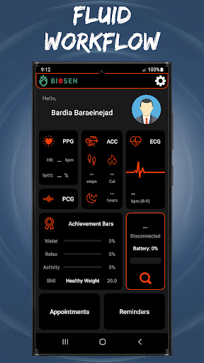 Android application BIOSEN screenshort