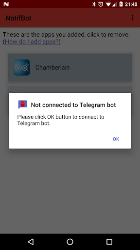 NotifBot Screen 2