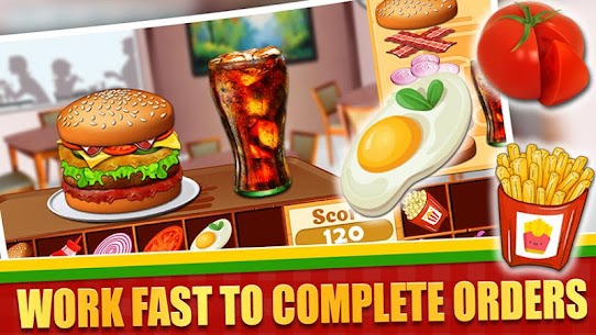 Fast Food  Cooking Mod APK 2022 [Unlimited Money/Gold/Ammo] 3