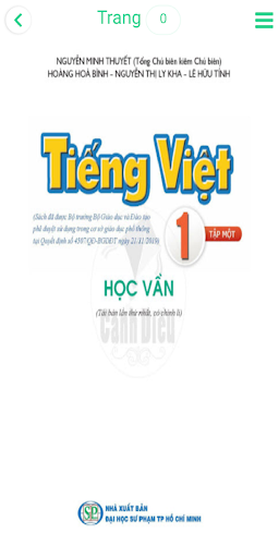 Tiếng Việt 1 Cánh Diều Tập 1