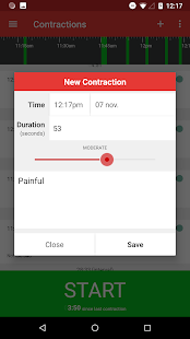 Contractions Timer for Labor Screenshot