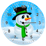Snowman Analog Clock icon