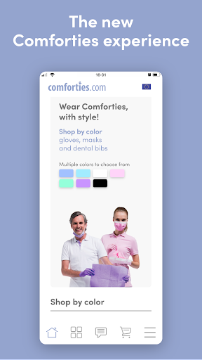 Android application Comforties.com screenshort
