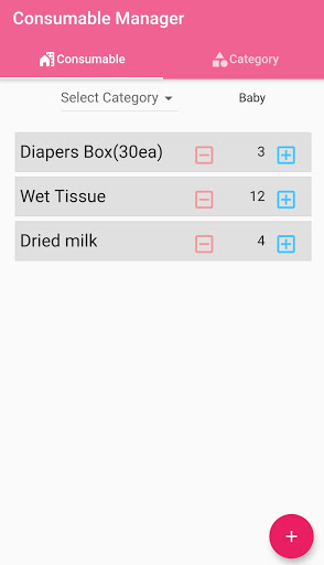 Daily Items Manager Screen 2
