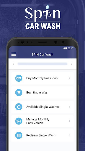 Android application Spin Car Wash screenshort