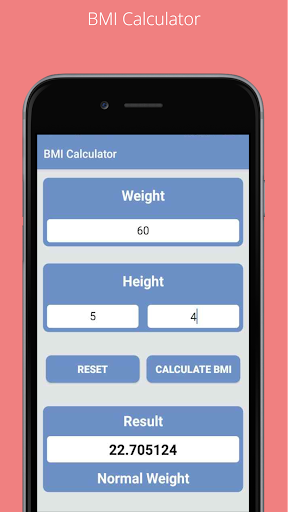 BMI Calculator Screen 3