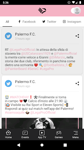 Palermo Football Club Screen 3