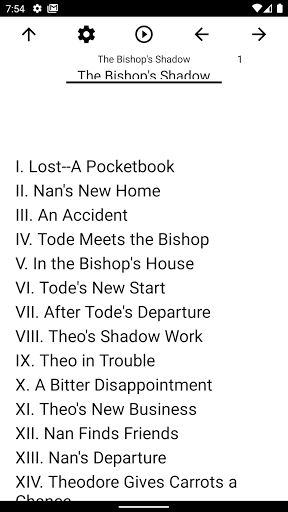Android application Book, The Bishop's Shadow screenshort
