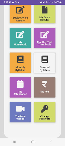 Android application New BGN Sr. Sec. School screenshort