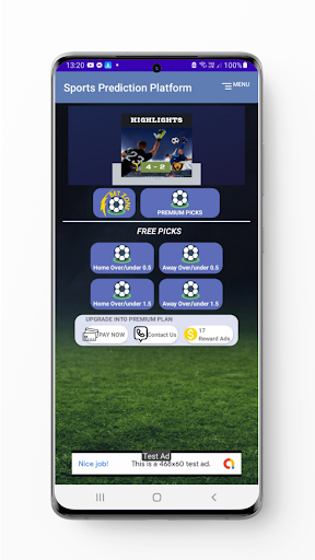 Sports prediction Platform Screen 3