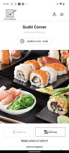 Android application Sushi Corner screenshort
