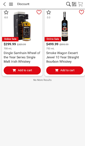 Android application Luxury Wines and Spirits screenshort