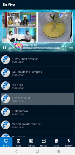 Android application Telefuturo screenshort