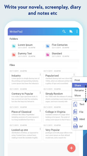 WriterPad – Write Novels, Scre Screen 2
