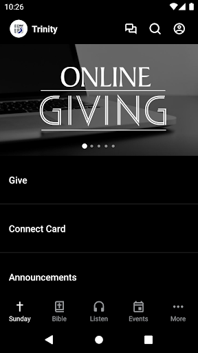 Android application Trinity Church PCA screenshort