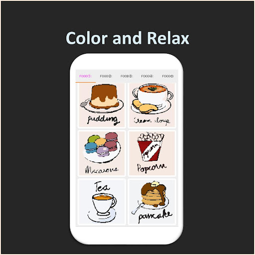 Color by Number - food Screen 3