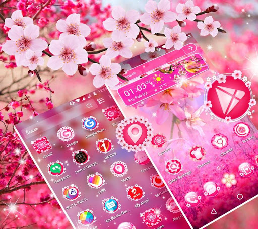 Sakura Launcher Theme Screen 3