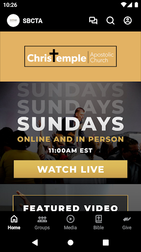 Android application Christ Temple Apostolic screenshort