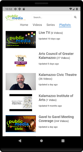 Public Media Network Screen 2