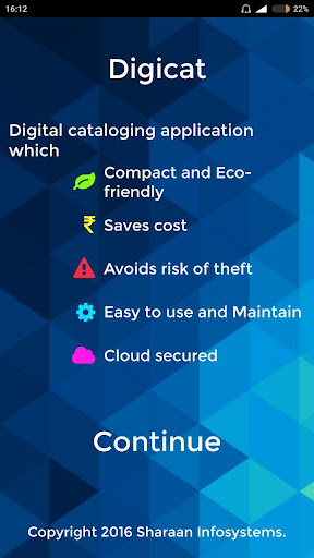 Android application Digicat:Demo Application for J screenshort