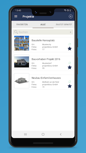 Android application projectdocu pro screenshort