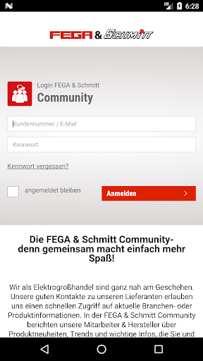 Android application Community FEGA & Schmitt screenshort