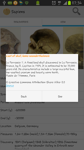 Sapiens - discovery of species and dinosaurs