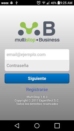 Android application MultiStop Business screenshort