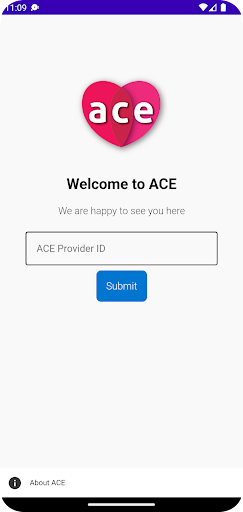 Android application ACE OnSite screenshort