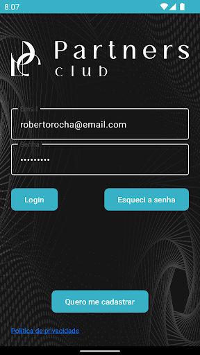 Android application Partners Rio de Janeiro screenshort