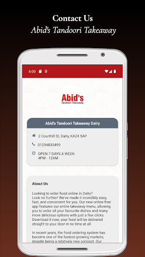 Abid’s Tandoori Dalry Screen 3