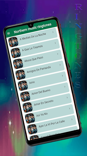 Android application Northern music ringtones screenshort