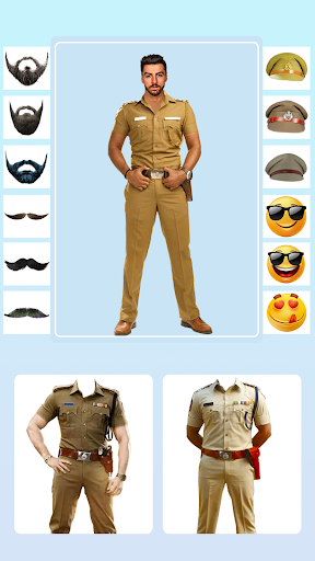Android application Men Police Suit Lyrical Editor screenshort