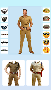 Men Police Suit - Photo Editor screenshots 1