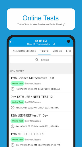 PN Classes Screen 2