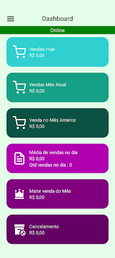 Android application Força de Venda screenshort
